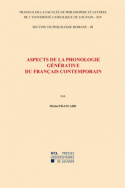 Aspects de la phonologie générative du français contemporain
