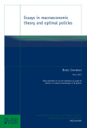 Essays in macroeconomic theory and optimal policies