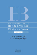 Revue internationale Henry Bauchau n°6 - 2015