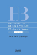 Revue internationale Henry Bauchau n°11 – 2021