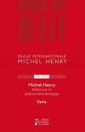 Revue internationale Michel Henry n°4 - 2013